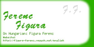 ferenc figura business card